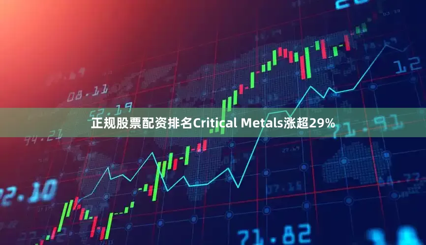 正规股票配资排名Critical Metals涨超29%